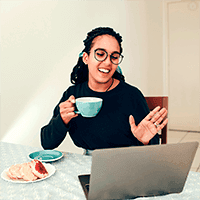 Conversation practice - speaking skills development illustration